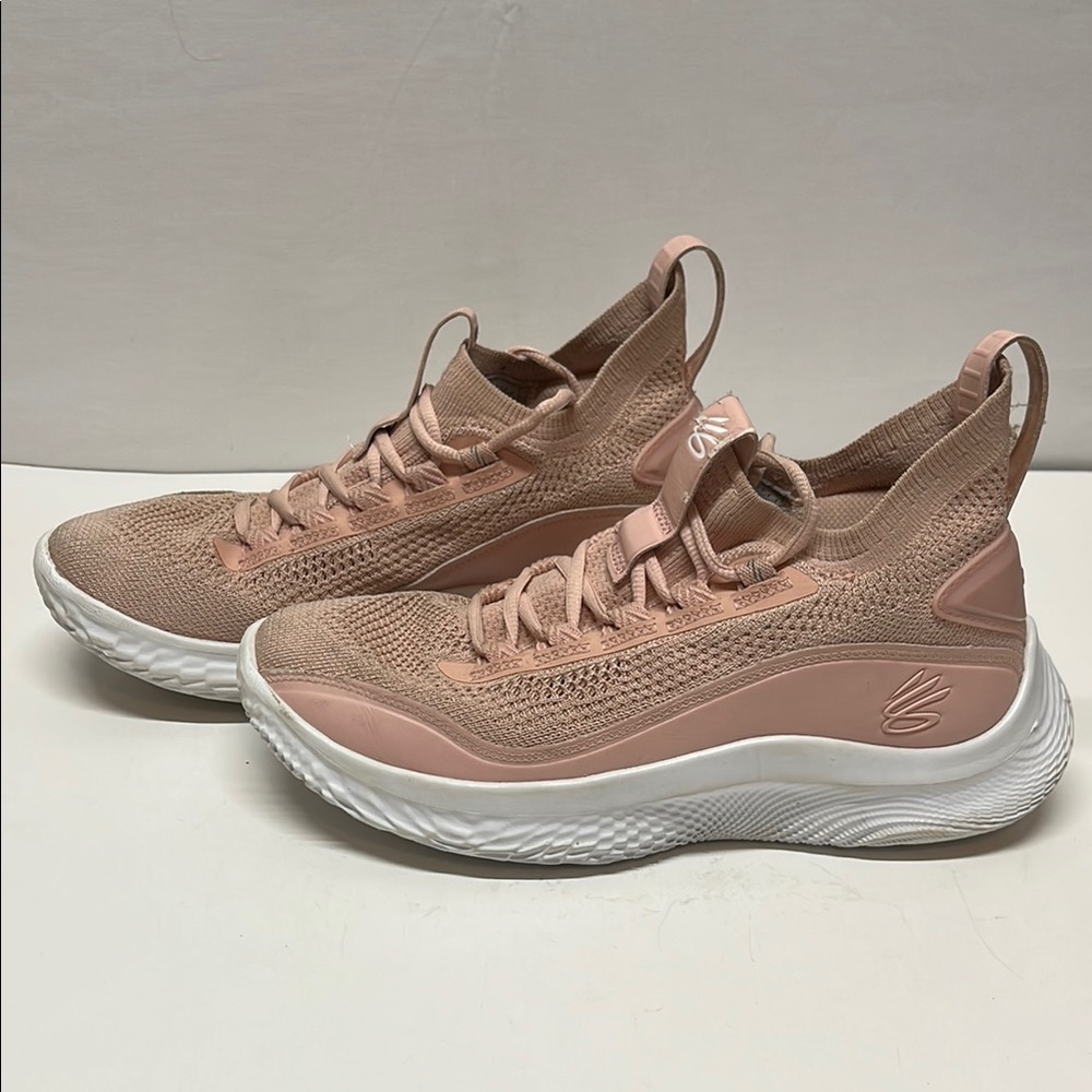 Under Armour Pink Sneakers with Modern Knit Design